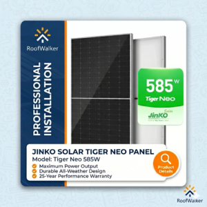Jinko Tiger Neo 580w Solar Panels